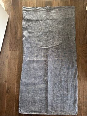 Restoration Hardware 100% linen pillow sham, 39x20”, chambray blue